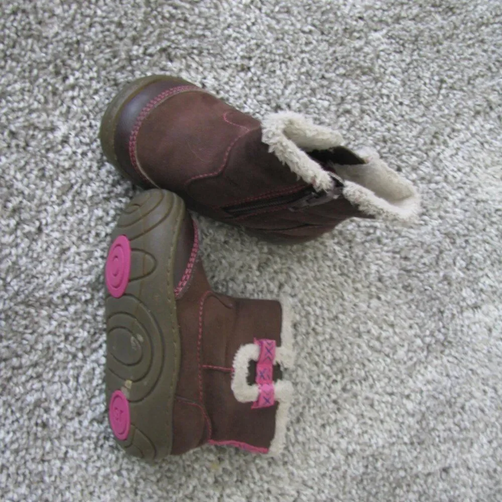 Stride rite suede girls boots 3.5